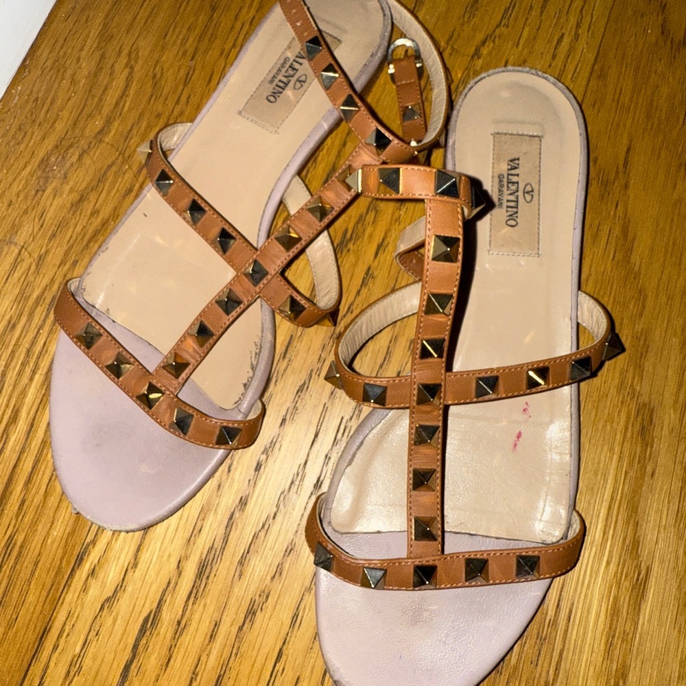 Valentino Rockstud Gladiator Sandals